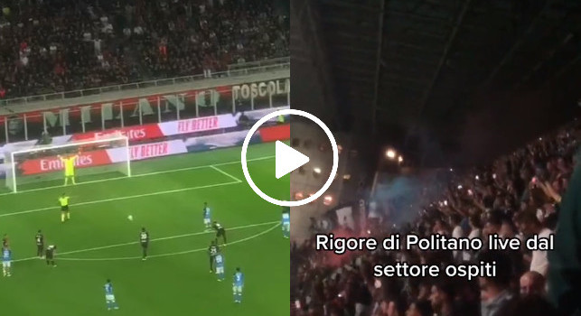 Gol Politano live dal settore ospiti