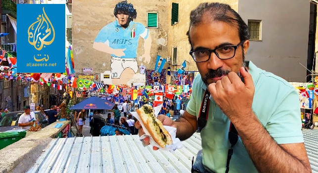 Giornalista arabo di Al Jazeera si innamora di Napoli e del Maradona | VIDEO