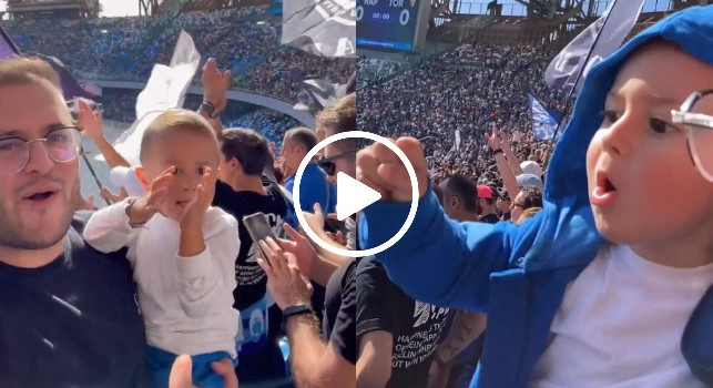 Di padre in figlio: un altro baby-ultras allo stadio Maradona, che tenerezza! | VIDEO