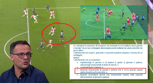 L'ex arbitro Marelli: Il primo gol di Raspadori era da annullare, lo dice il regolamento | FOTO