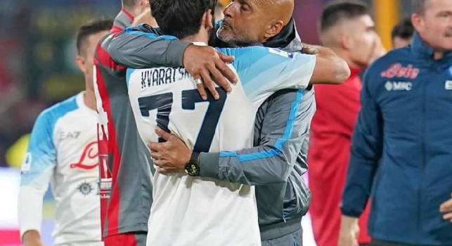 Luciano Spalletti e Khvicha Kvaratskhelia