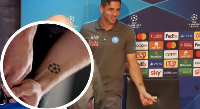 Simeone tatuaggio Champions