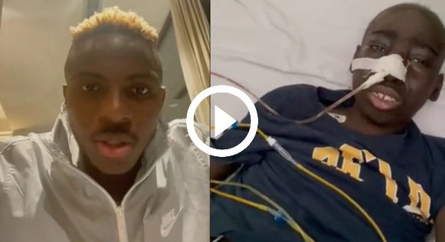 Osimhen campione d'umiltà: Prego per te, commovente il videomessaggio col piccolo Christian | VIDEO