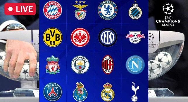Sorteggi Champions Ottavi