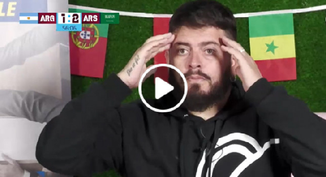 Argentina shock, la reazione di Maradona Jr alla clamorosa sconfitta contro l'Arabia | VIDEO