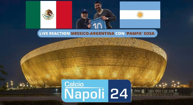 Argentina-Messico 2-0, rivedi la live reaction il Pampa Sosa! | VIDEO