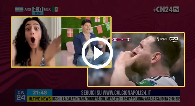 Argentina Messico 2-0, l'esultanza live del Pampa Sosa! | VIDEO CN24