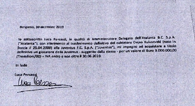Inchiesta Juve, spunta un clamoroso contratto con il presidente dell'Atalanta | FOTO