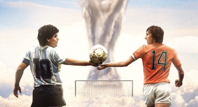 Argentina-Olanda ai quarti, un'immagine di Cruyff e Maradona fa impazzire i social | FOTO