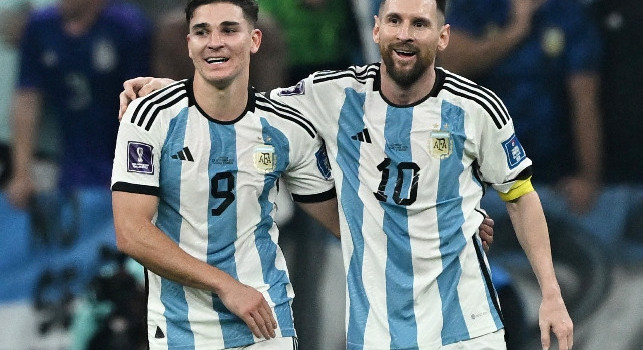 Finale Mondiale - Argentina-Francia 1-0, Messi su rigore porta in vantaggio la Seleccion