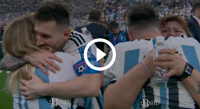 Lacrime di gioia per Messi, momento indimenticabile in campo con sua madre | VIDEO