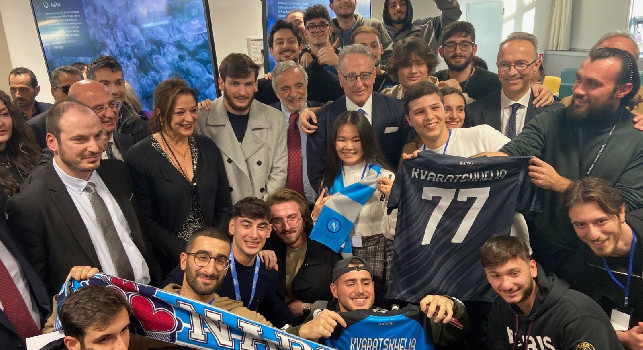 STEM Study Visit to Italy, evento conclusivo a Napoli con Kvaratskhelia