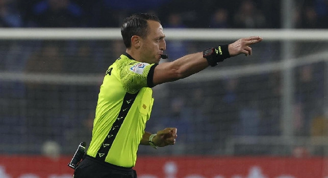 Napoli-Lecce: ecco chi sarà l'arbitro
