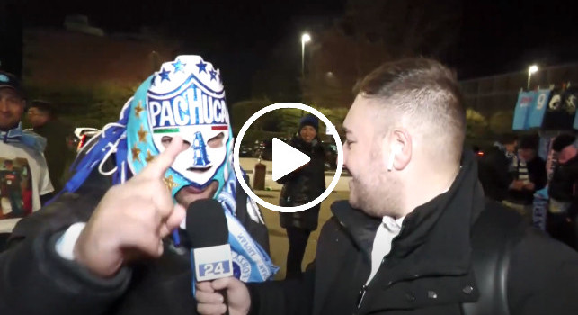 Napoli-Roma 2-1: tifoso messicano del Pachuca al Maradona per Lozano | VIDEO CN24