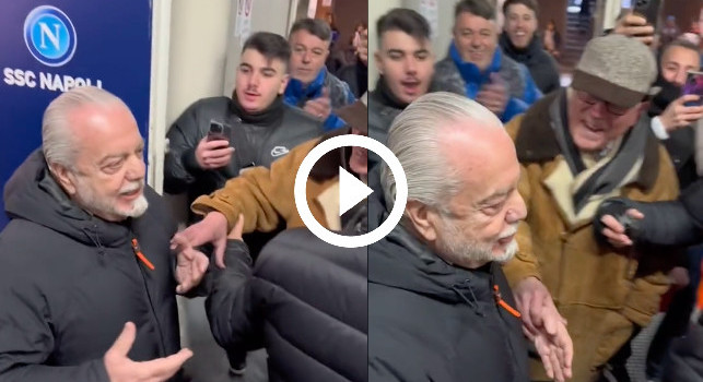 Grande presidente, ovazione per De Laurentiis: è successo dopo Napoli-Roma! | VIDEO