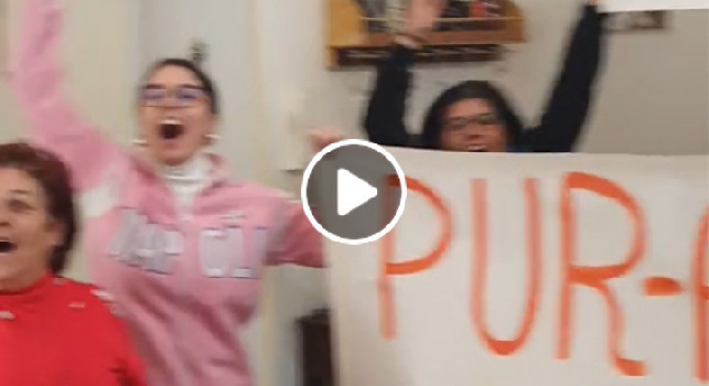 Nonna Luisina show, festeggiamento da brividi dopo Napoli-Roma! | VIDEO