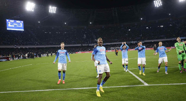 Il Napoli viaggia a 2,65 punti di media, nessuno come gli azzurri in tutta Europa! Proiezione da record
