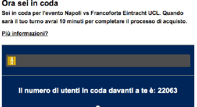 Biglietti Napoli Eintracth TicketOne