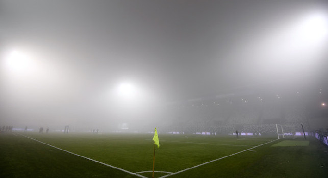 Sassuolo Napoli nebbia