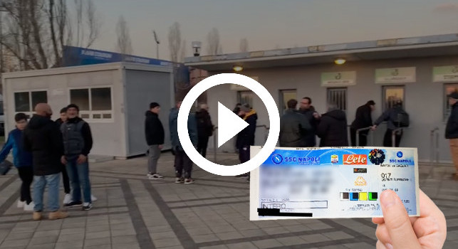 Biglietti Sassuolo-Napoli, fila al botteghino ma tifosi partenopei delusi: il motivo | VIDEO CN24