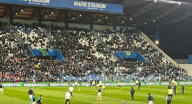 Sassuolo-Napoli, settore ospiti sold-out in 20 minuti: ecco quanti napoletani ci saranno al Mapei Stadium