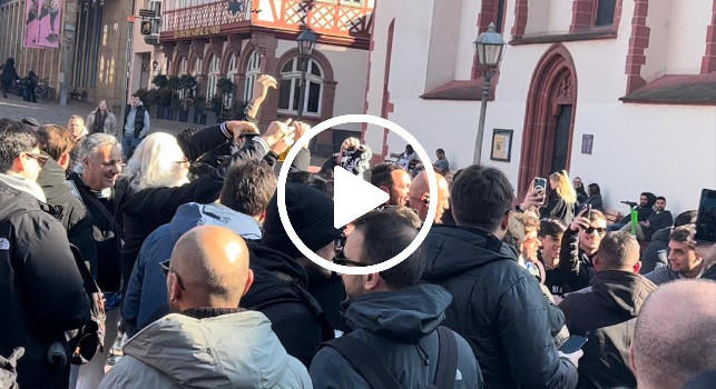 Tifosi del Napoli a Francoforte
