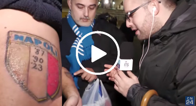 Spazio anche per il quarto scudetto tifoso sfida la scaramanzia fuori al Maradona | VIDEO