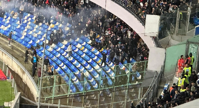 Settore ospiti stadio Maradona