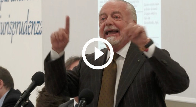 Volete sapere se davvero tifo Napoli? La risposta da applausi di De Laurentiis | VIDEO CN24