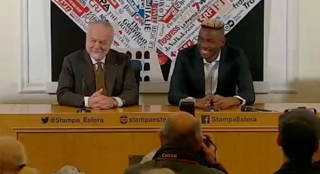 Aurelio De Laurentiis e Victor Osimhen