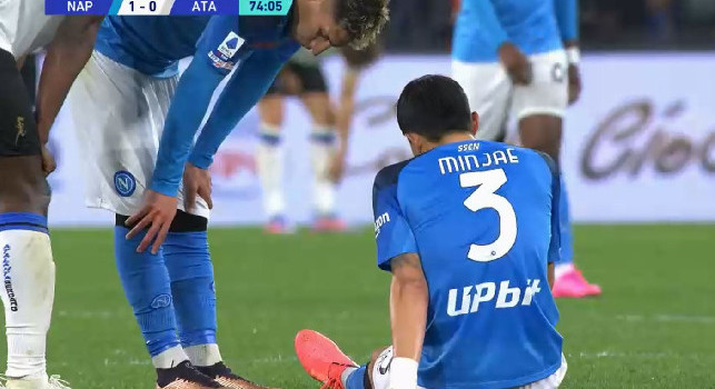 Napoli-Atalanta 1-0: Kim sostituito per un problema al polpaccio. Al suo posto Juan Jesus