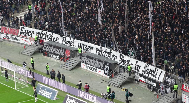 Striscione Eintracht Francoforte