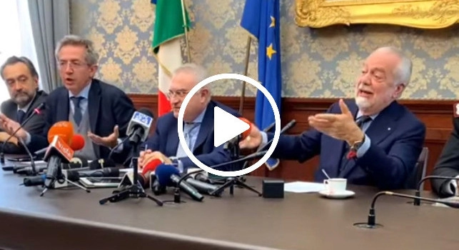 De Laurentiis risponde a Manfredi: Città sfasciata? Mo' esageri! 20mila euro di danni te li diamo... | VIDEO