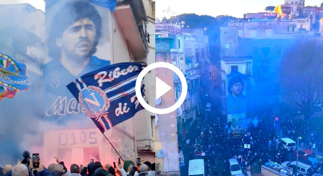 Nuovo murales Maradona, l'inaugurazione da brividi nella Sanità! | VIDEO