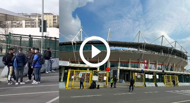 Torino-Napoli: le immagini live del Settore Ospiti a poche ore dal match | VIDEO