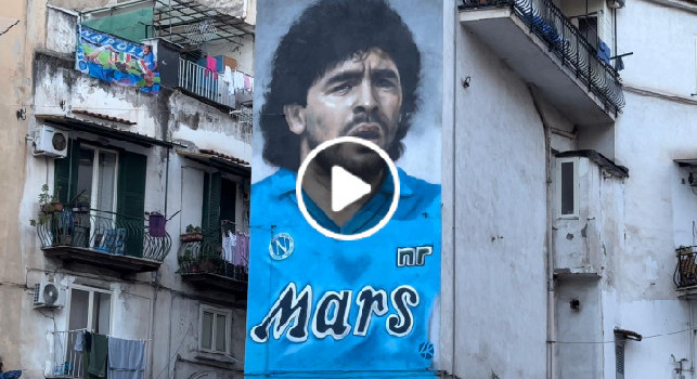 Nuovo murales di Maradona in città! Ecco dove si trova e come arrivarci | VIDEO CN24