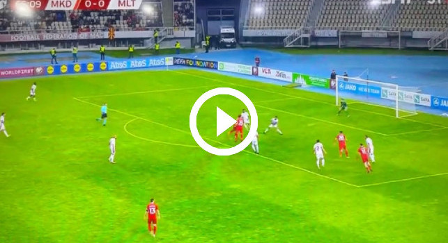 Macedonia-Malta 1-0: la sblocca Elmas, gran gol per l'azzurro! | VIDEO