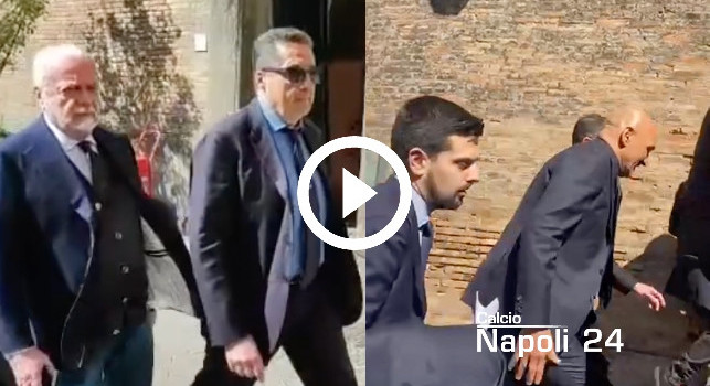 Spalletti riceve il premio Bearzot, l'arrivo al Maschio Angioino | VIDEO CN24