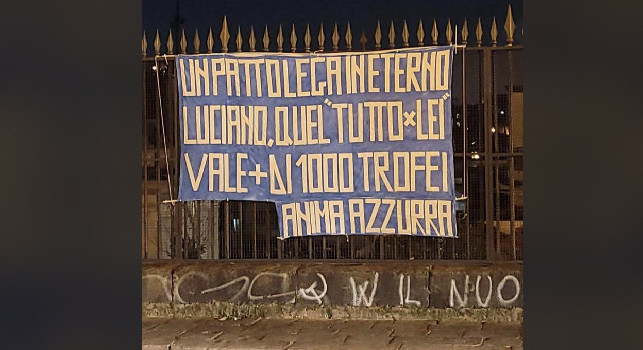 Al Rione Sanità spunta uno striscione per Spalletti: Luciano, quelle parole... | FOTO