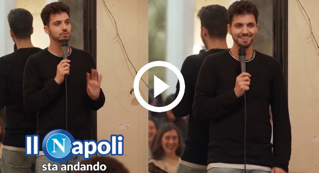 L'ironia di Vincenzo Comunale: divertente stand up sullo scudetto del Napoli! | VIDEO