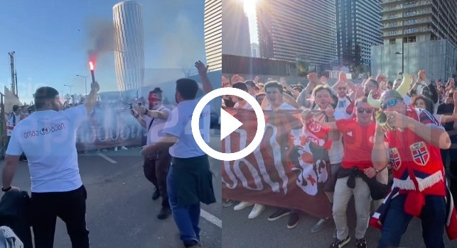 Pazzesco in Georgia: tifosi bloccano le strade, corteo da brividi per Kvaratskhelia e compagni! | VIDEO CN24