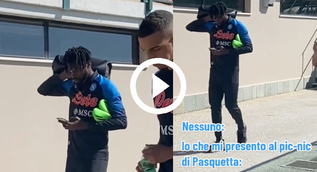 Trapanarella e il meme di Pasquetta: la SSC Napoli scherza su Anguissa! | VIDEO