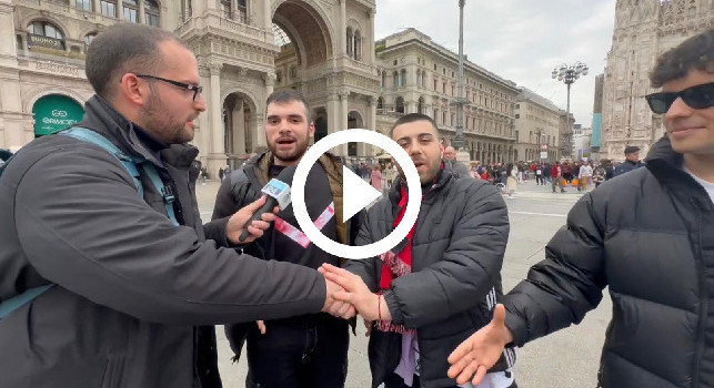 “Come finisce stasera?”. Le risposte dei tifosi rossoneri a Piazza del Duomo | VIDEO CN24