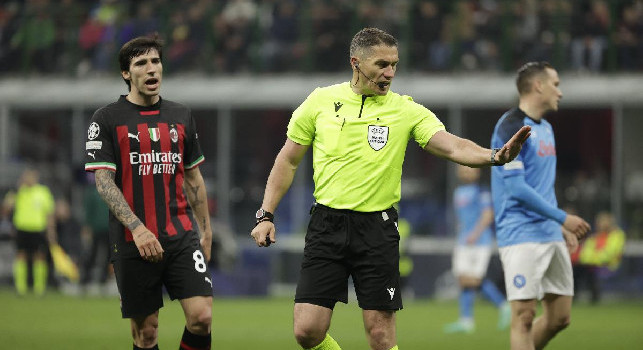 arbitro Kovacs Milan Napoli