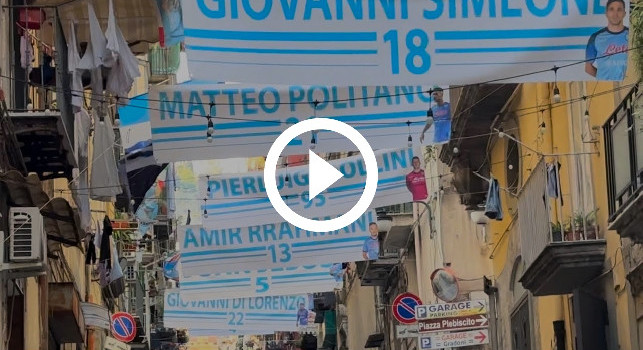 Festa Scudetto Napoli, guardate cos'hanno realizzato ai Gradoni di Chiaia | VIDEO CN24