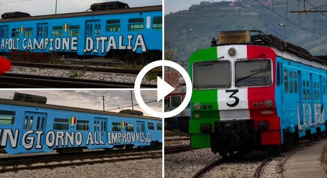 Napoli, il treno azzurro di EAV porterà i tifosi a Fuorigrotta! | VIDEO