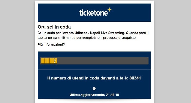 Biglietti Udinese-Napoli al Maradona: restano solo i posti in Tribuna a 100€! | FOTO