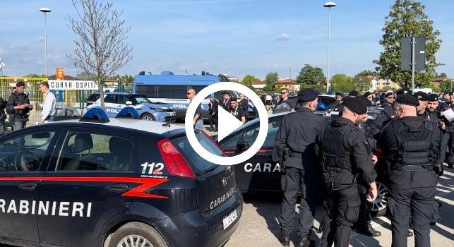 Udinese-Napoli, situazione surreale alla Dacia Arena: settore ospiti blindatissimo| VIDEO CN24