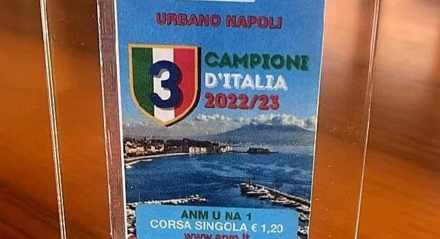 Terzo scudetto Napoli, arriva l'omaggio dell'ANM: biglietti speciali per l'evento | FOTO
