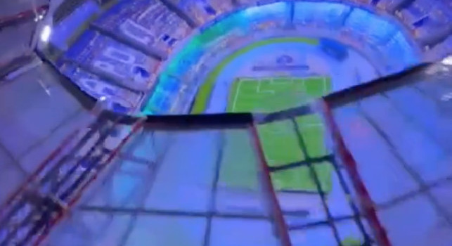 Il modellino dello stadio Maradona in esposizione al Museo CAM | VIDEO